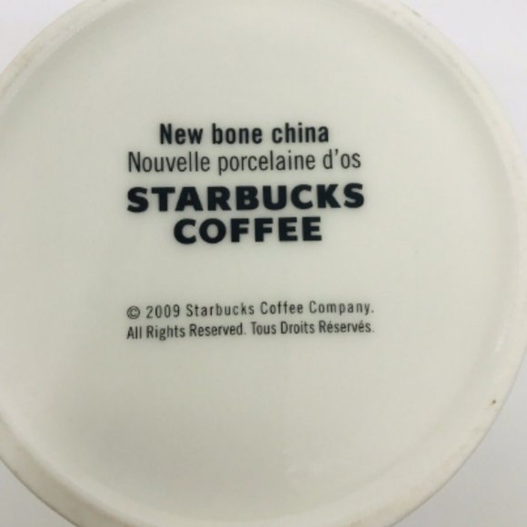 2009 Vintage Starbucks Coffee Mug EUC Brown and White 16 oz - Picture 7 of 7